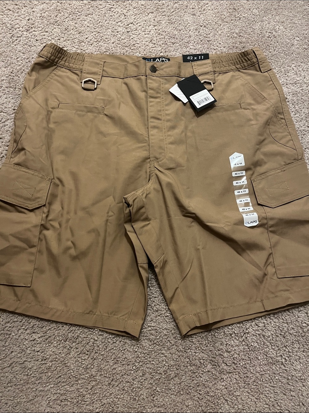 LA Police Gear Operator Tactical Shorts in Coyote Brown